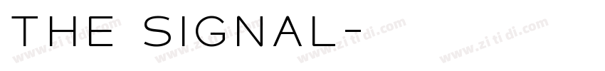 The signal字体转换